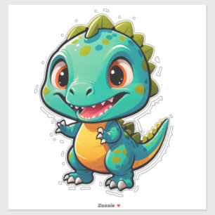 Sticker Personnage de bébé dinosaure pour les enfants