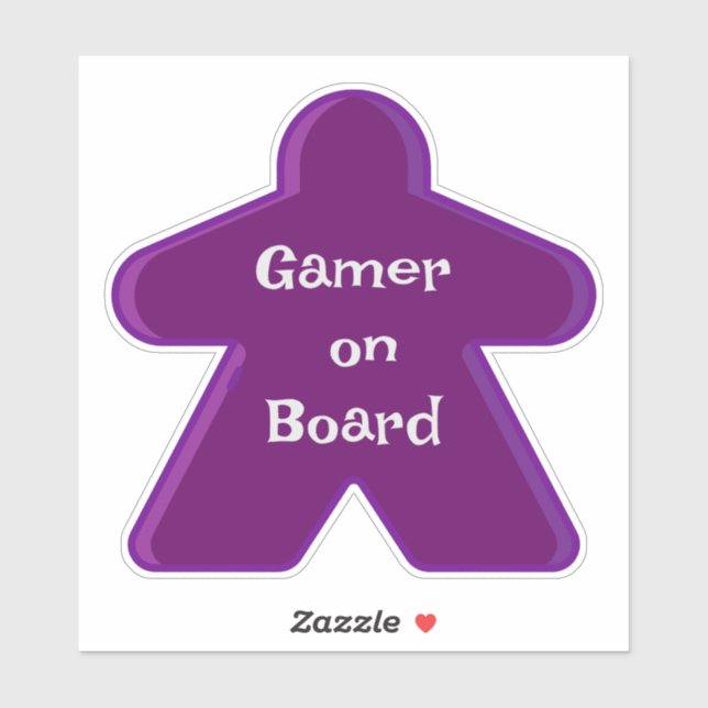 Sticker Personnage pourpre (Feuille)
