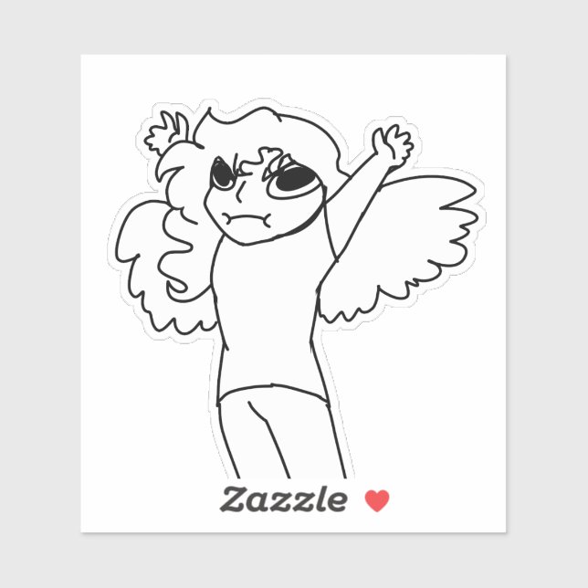 Sticker Personnage Tiny Chaos Tyto Harpy (Feuille)