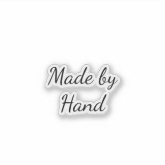 Sticker Personnalisable Fait À La Main Transparent