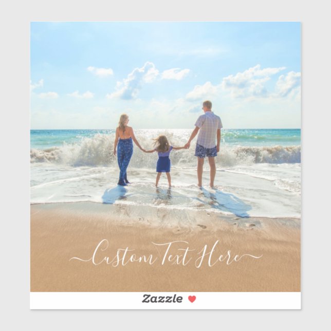 Sticker Personnalisation de votre sticleur photo avec text (Feuille)