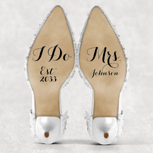 Sticker Personnalisation moderne Mme I Do Bride Mariage Ch