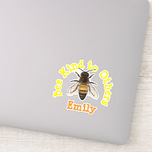 Sticker Personnalisé Abeille gentil à d'autres