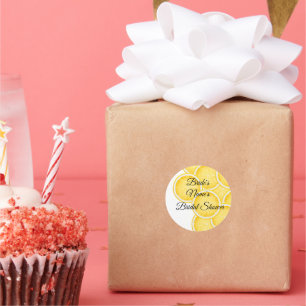 Sticker personnalisé de la Fête des mariées Lemon 