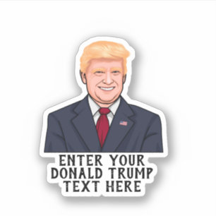 STICKER PERSONNALISÉ DONALD TRUMP