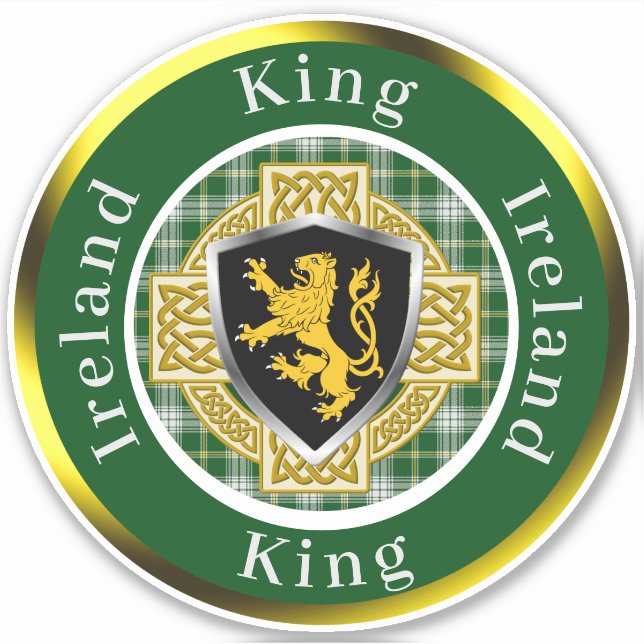 Sticker Personnalisé King Shield & Celtic Cross (Devant)