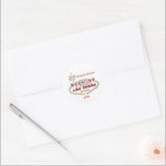 Sticker personnalisé Mariage Las Vegas<br><div class="desc">Sticker personnalisé Mariage Las Vegas Phoques adorables pour vos enveloppes</div>