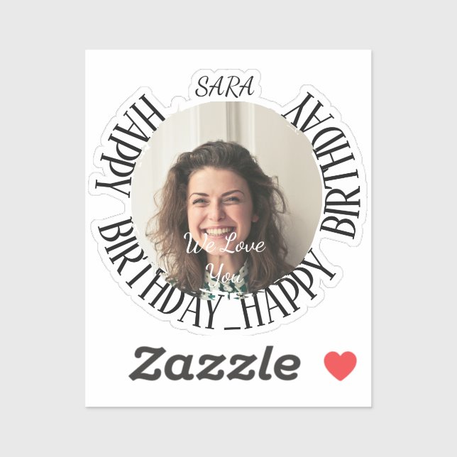 Sticker personnalisé minimaliste (Feuille)