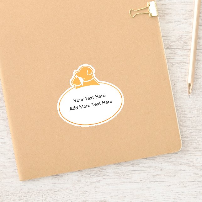 Sticker personnalisé Pet Care Étiquettes (Carnet)