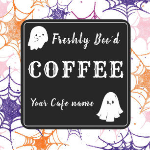 Sticker personnalisé pour entreprise de café Boo'd