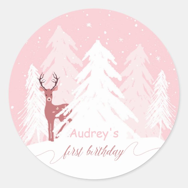 Sticker personnalisé pour l'hiver Onederland Premi (Devant)