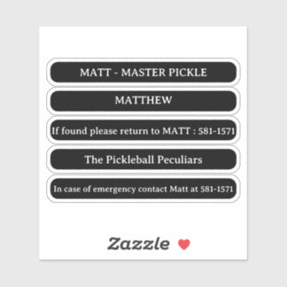 Sticker Personnalisé Pour Pickleball Paddle Edge