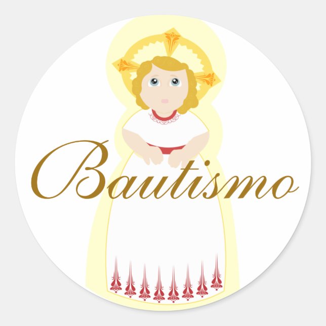 Sticker Personnaliser "Bautismo" (Devant)