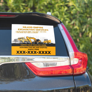 Sticker Personnaliser Excavation Générale Entrepreneur Con