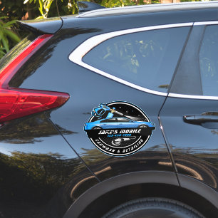 Sticker Personnaliser le lavage de voiture mobile Détail e