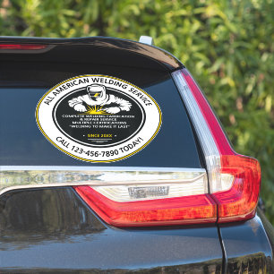 Sticker Personnaliser Soudage souder Entreprise Camion Van