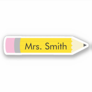 Sticker Personnalisez le crayon