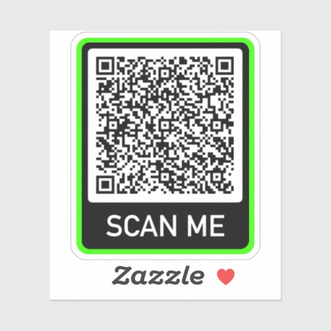 Sticker Personnalisez votre Modèle de pare-chocs de code Q (Feuille)