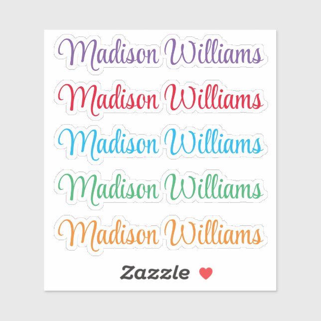 Sticker Personnalisez votre nom (Feuille)