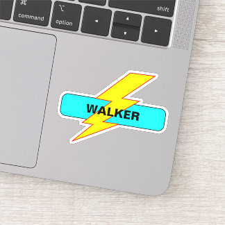 Sticker Personnalisez Votre Nom d'École - Éclair de Motiva