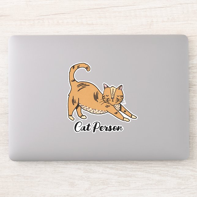 Sticker Personne de chat mignonne Illustré (Ordinateur)