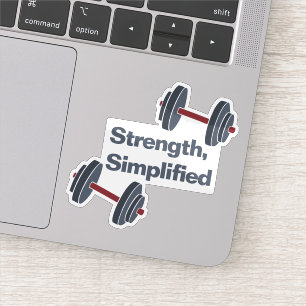 Sticker Personnel Entraîneur Dumbbell Force, Simplifié