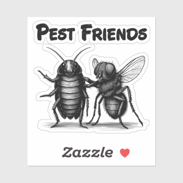 Sticker Pest Friends BFF (Feuille)