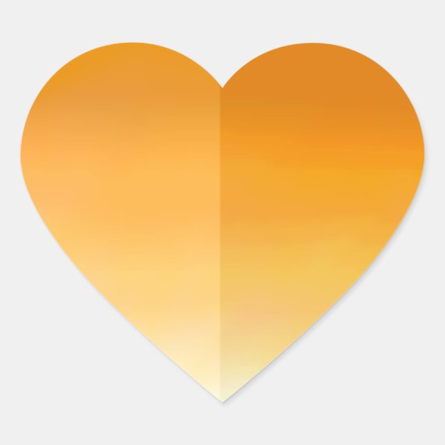 Sticker Pétale Coeur Orange (Devant)