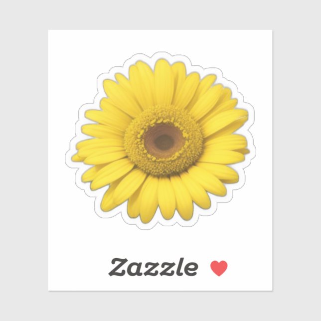 Sticker Pétales de marguerite jaune  (Feuille)