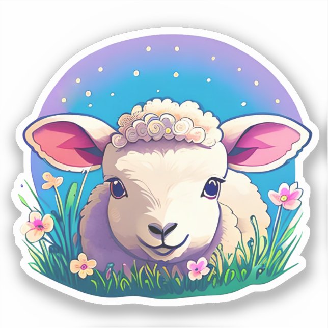 Sticker Petit agneau (Recto)