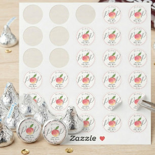 Sticker Petit Baby shower de Pêche Douce 2" rond
