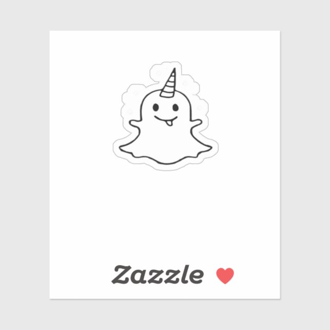 Sticker Petit Boonicorn tendance unique (Feuille)