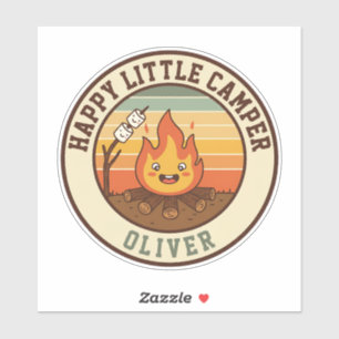 Sticker Petit campeur heureux