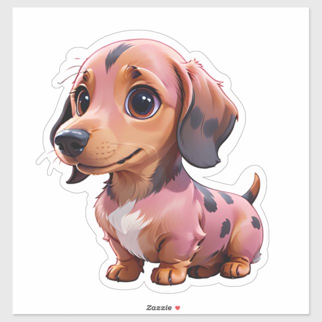 Sticker Petit chien Winnie (Feuille)