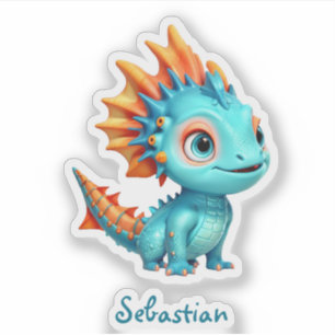 Sticker Petit dragon alien, turc.