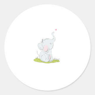 Sticker petit éléphant mignon