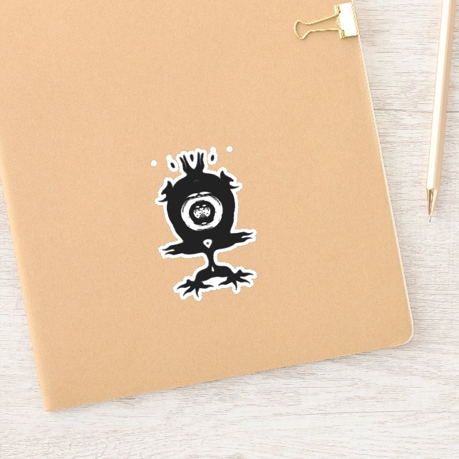 Sticker Petit monstre mignon drôle créature (Carnet)