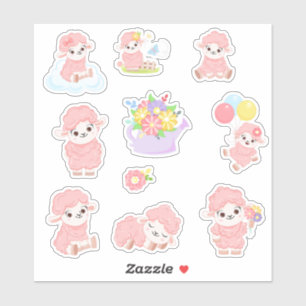 Sticker Petit mouton de printemps