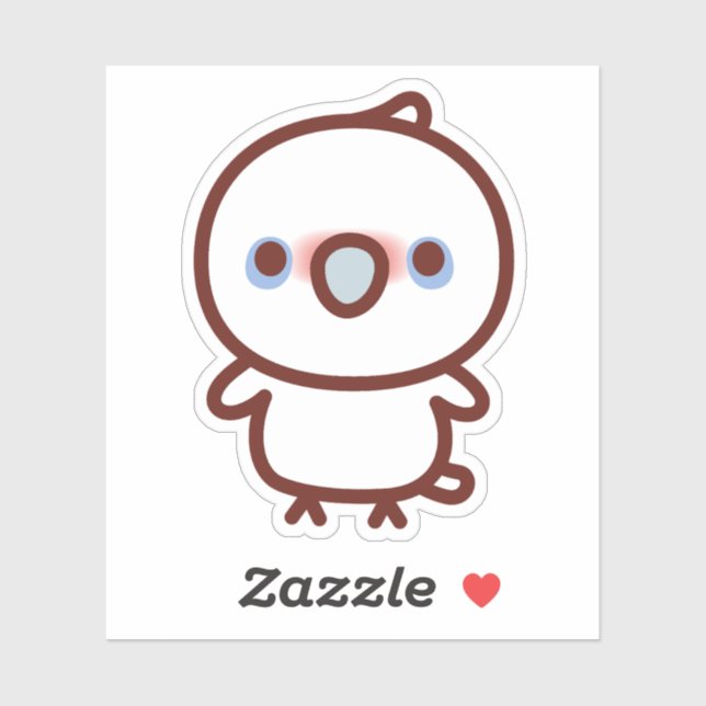 Sticker Petite corella (Feuille)