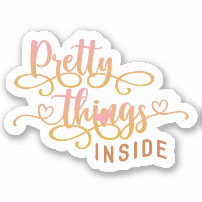 Sticker Petite Entreprise Merci Rose Mignon (Devant)