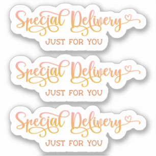 Sticker Petite Entreprise Merci Rose Mignon