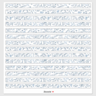 Sticker Petite Frontière Florale Fleurs Boho