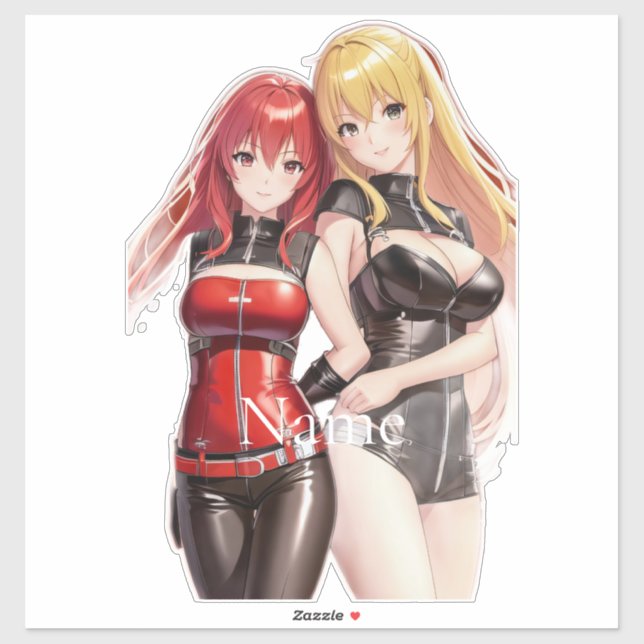 Sticker Petites filles Anime Thunder_Cove (Feuille)