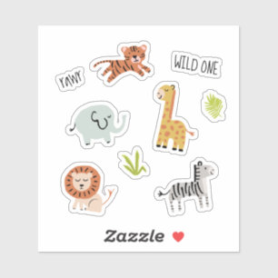 Sticker Petits animaux zoo