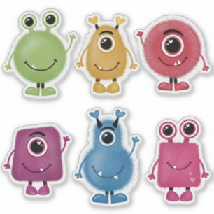 Sticker Petits monstres coupants