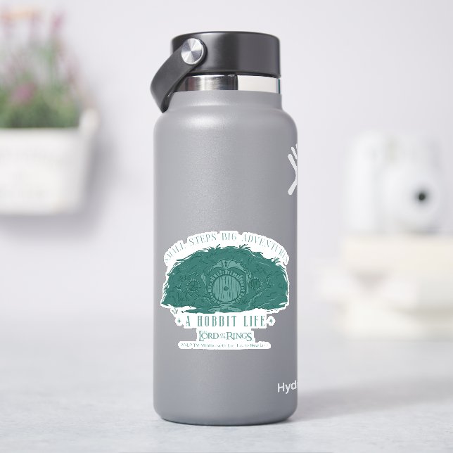 Sticker Petits pas, grandes aventures - Une vie de Hobbit (HydroFlask)