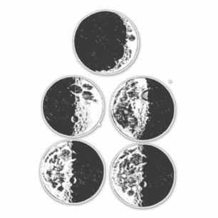 Sticker Phases de la lune Astronomie Space Art illustratio