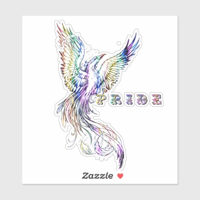 Sticker Phénix et fierté  (Feuille)