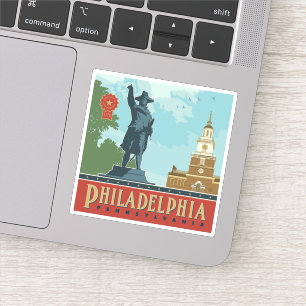 Sticker Philadelphie, PA   Indépendance