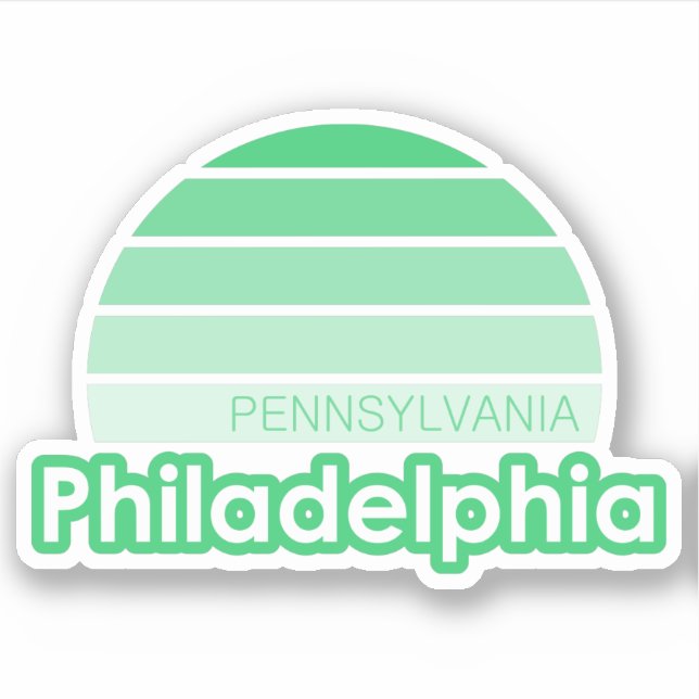 Sticker Philadelphie Pennsylvanie (Devant)